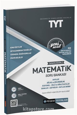 2022 Üniversite Sınavlarına Hazırlık TYT Tamamı Çözümlü Matematik Soru Bankası