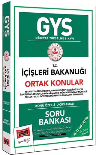 GYS İçişleri Bakanlığı Ortak Konular Konu Özetli Soru Bankası