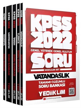 2022 KPSS Genel Yetenek Genel Kültür Tamamı Çözümlü Modüler Soru Bankası