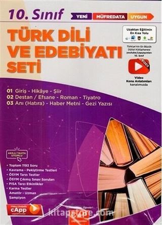 10. Sınıf Türk Dili ve Edebiyatı Anadolu Seti