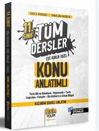 2022 11. Sınıf Eşit Ağırlık - Sözel Tüm Dersler Konu Anlatımı