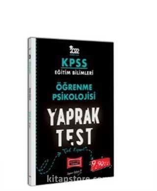 2022 KPSS Eğitim Bilimleri Öğrenme Psikolojisi Yaprak Test