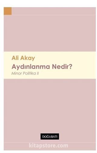 Aydınlanma Nedir? Minor Politika II