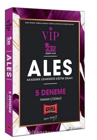 2022 ALES VIP 5 Deneme Çözümlü