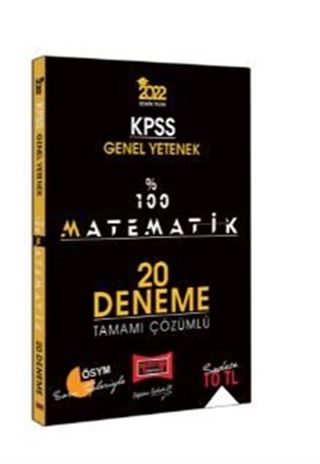 2022 KPSS Genel Yetenek %100 Matematik Tamamı Çözümlü 20 Deneme