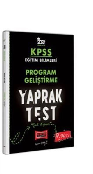 2022 KPSS Eğitim Bilimleri Program Geliştirme Yaprak Test