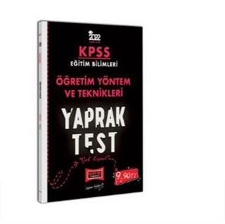 2022 KPSS Eğitim Bilimleri Öğretim Yöntem ve Teknikleri Yaprak Test