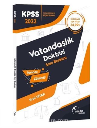 2022 KPSS Vatandaşlık Soru Bankası (Tamamı Çözümlü)