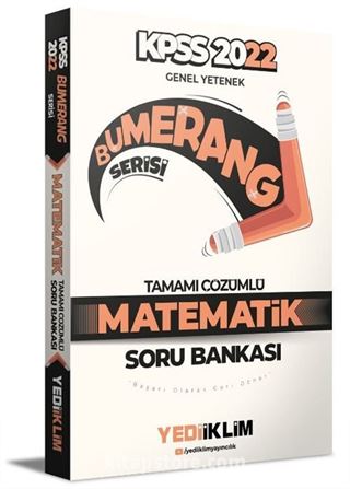 2022 KPSS Genel Yetenek Bumerang Matematik Tamamı Çözümlü Soru Bankası