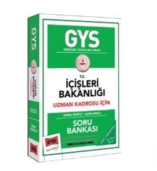 GYS T.C İçişleri Bakanlığı Uzman Kadrosu İçin Konu Özetli Açıklamalı Soru Bankası