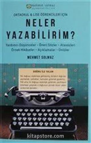 Neler Yazabilirim?