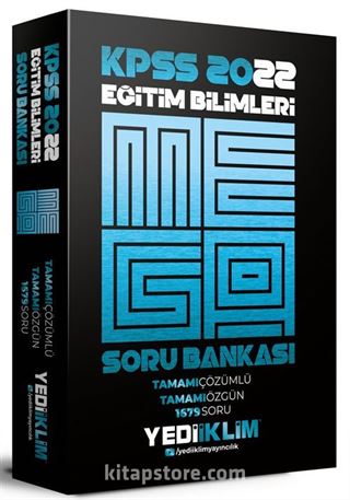 2022 KPSS Eğitim Bilimleri Mega Tamamı Çözümlü Soru Bankası