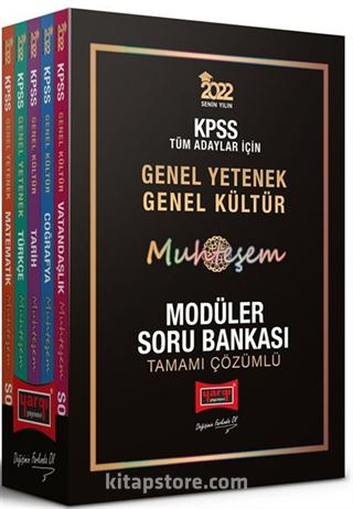 2022 KPSS Genel Yetenek Genel Kültür Muhteşem Tamamı Çözümlü Modüler Soru Bankası