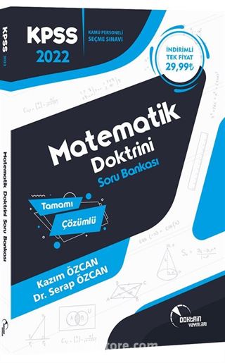 2022 KPSS Matematik Soru Bankası (Tamamı Çözümlü)