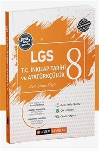 2022 LGS T.C. İnkılap Tarih ve Atatürkçülük Ders İşleme Föyü