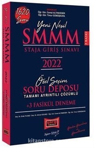 2022 SMMM Staja Giriş Sınavı Tamamı Ayrıntılı Çözümlü Özel Seçim Soru Deposu +3 Fasikül Deneme