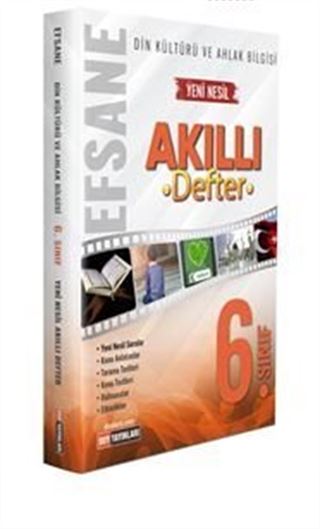 6.Sınıf Din Kültürü ve Ahlak Bilgisi Efsane Yeni Nesil Akıllı Defter