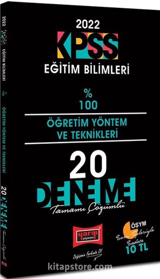 2022 KPSS Eğitim Bilimleri Öğretim Yöntem ve Teknikleri Tamamı Çözümlü 20 Deneme