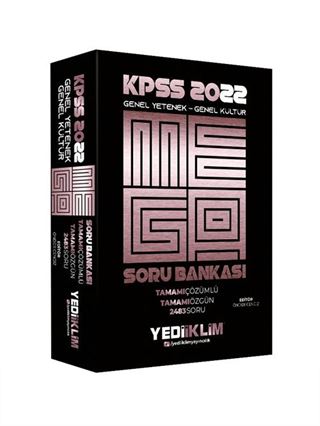 2022 KPSS Genel Yetenek Genel Kültür Mega Tamamı Çözümlü Soru Bankası