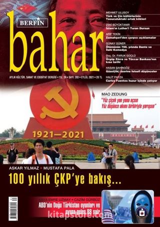 Berfin Bahar Aylık Kültür Sanat ve Edebiyat Dergisi Sayı:283 Eylül 2021