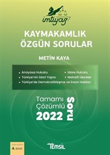 İmtiyaz Kaymakamlık Özgün Sorular