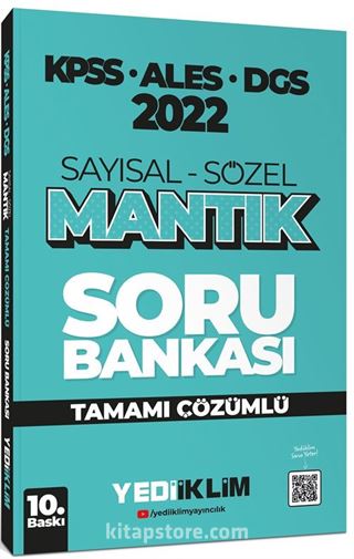 2022 KPSS-ALES-DGS Sayısal Sözel Mantık Tamamı Çözümlü Soru Bankası