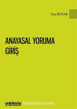 Anayasal Yoruma Giriş