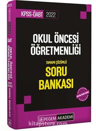 2022 KPSS ÖABT Okul Öncesi Öğretmenliği Soru Bankası