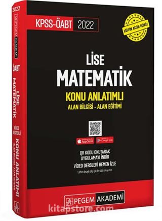 2022 KPSS ÖABT Lise Matematik Konu Anlatımlı (4 Kitap)