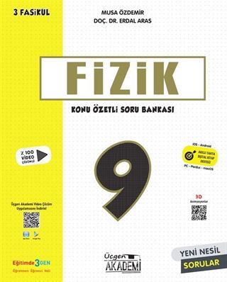 9. Sınıf Fizik Konu Özetli Soru Bankası (3 Fasikül)