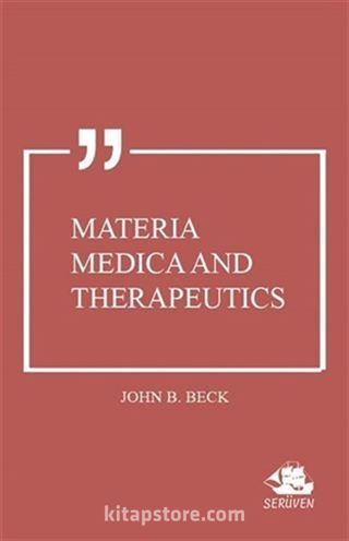 Materia Medica and Therapeutics