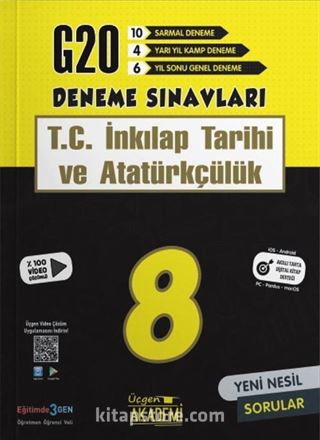 8. Sınıf T. C. İnkılap Tarihi ve Atatürkçülük 20'li Deneme Sınavı