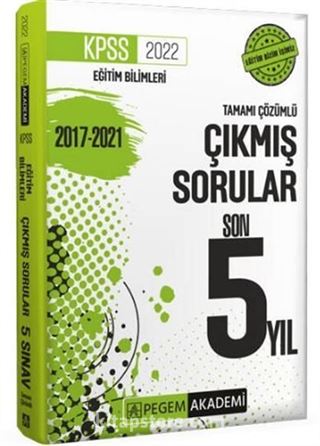 2022 KPSS Eğitim Bilimleri Çıkmış Sorular Son 5 Sınav