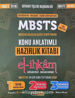 2022 MBSTS El-İhkam Konu Anlatımlı Hazırlık Kitabı