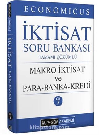 2022 KPSS A Grubu Economicus Makro İktisat ve Para-Banka-Kredi Cilt 2 Soru Bankası