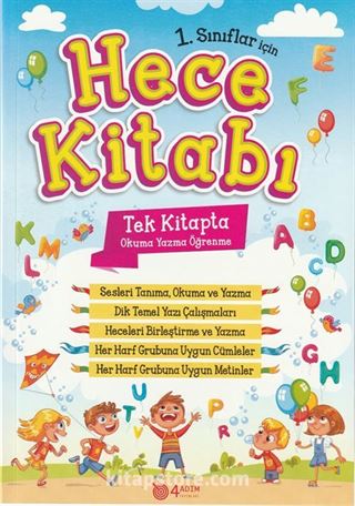 1. Sınıf Hece Kitabı (Tek Kitapta Okuma Yazma Öğrenme)