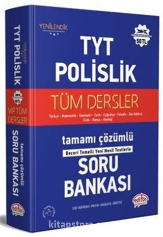 TYT - Polislik Tüm Dersler Tamamı Çözümlü Soru Bankası