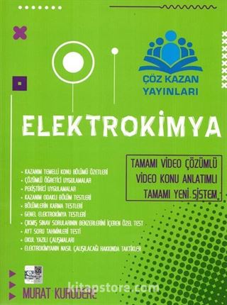 Elektrokimya Tamamı Çözümlü Konu Anlatımlı