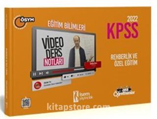 2022 KPSS Eğitim Bilimleri Rehberlik ve Özel Eğitim Video Ders Notları