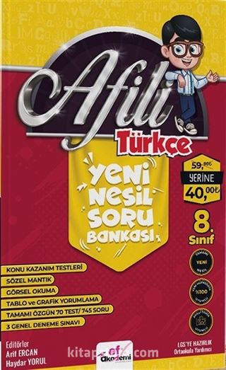 Afili Türkçe Yeni Nesil Soru Bankası