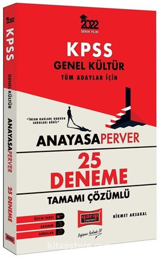 2022 KPSS Genel Kültür AnayasaPerver Tamamı Çözümlü 25 Deneme