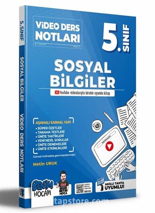 2022 5.Sınıf Sosyal Bilgiler Video Ders Notları (Konu Anlatımı)