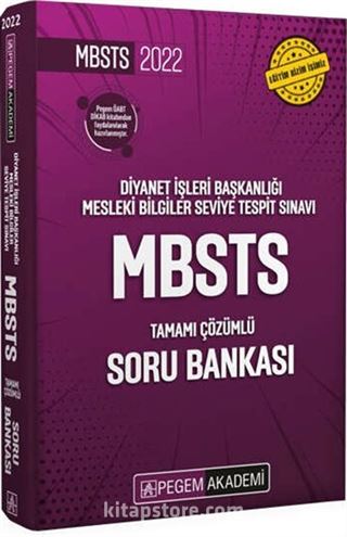 2022 Diyanet İşleri Başkanlığı Mesleki Bilgiler Seviye Tespit Sınavı MBSTS Tamamı Çözümlü Soru Bankası