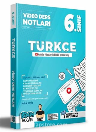 2022 6.Sınıf Türkçe Video Ders Notları (Konu Anlatımı)