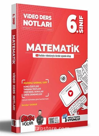 2022 6.Sınıf Matematik Video Ders Notları (Konu Anlatımı)