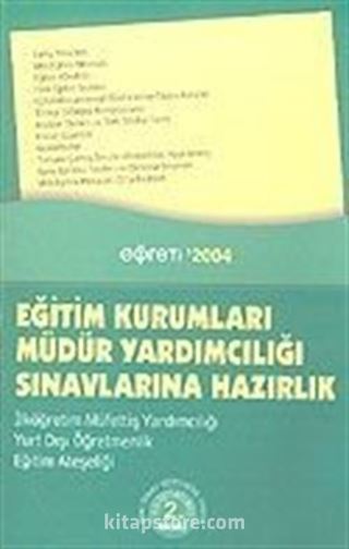 Eğitim Kurumları Müdür Yardımcılığı Sınavlarına Hazırlık