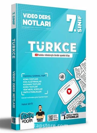 2022 7. Sınıf Türkçe Video Ders Notları (Konu Anlatımı)