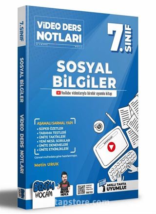 2022 7. Sınıf Sosyal Bilgiler Video Ders Notları (Konu Anlatımı)