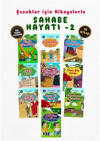 Hikayelerle Çocuklar İçin Sahabe Hayatı Set (10 Kitap)