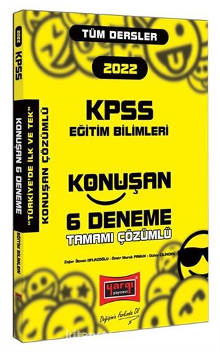 2022 KPSS Eğitim Bilimleri Tüm Dersler Tamamı Çözümlü Konuşan 6 Deneme